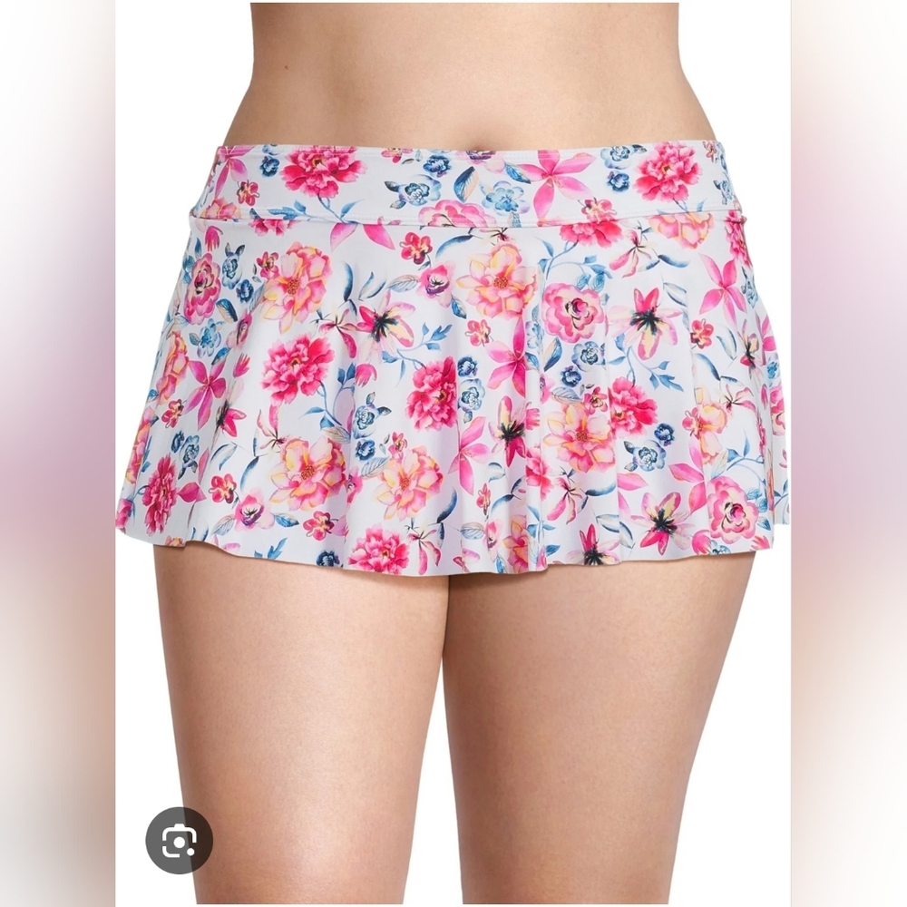 NWOT Floral Swim Skirt size 3X Catherine Malandrino